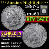 ***Auction Highlight*** 1897-o Morgan Dollar $1 Graded Select Unc by USCG (fc)