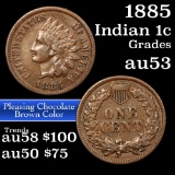 1885 Indian Cent 1c Grades Select AU