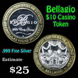 Bellagio Las Vegas Casino Token .999 Fine Silver