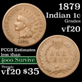 1879 Indian Cent 1c Grades vf, very fine
