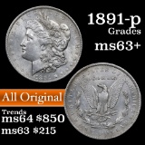 1891-p Morgan Dollar $1 Grades Select+ Unc (fc)