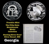 The Fifty State Bicentennial Medal Collection - Georgia Sterling Silver .925 Round 1 oz. Proof