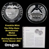 The Fifty State Bicentennial Medal Collection - Oregon Sterling Silver .925 Round 1 oz. Proof