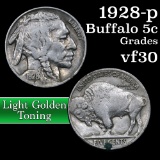 1928-p Buffalo Nickel 5c Grades vf++