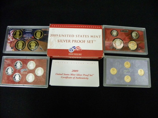 2009 United States Mint Proof Set - 14 Pieces! About 1 1/2 ounces of pure silver