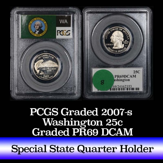 PCGS 2007-s Washington Washington Quarter 25c Graded pr69 DCAM by PCGS
