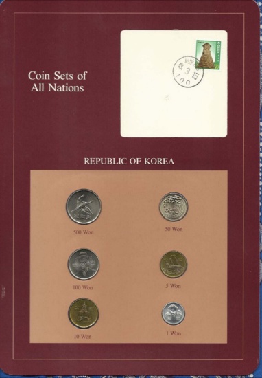 1983-1984 Republic of Korea Coin Sets of All Nations
