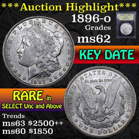 ***Auction Highlight*** 1896-o Morgan Dollar $1 Graded Select Unc by USCG (fc)