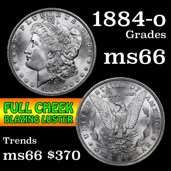 1884-o Morgan Dollar $1 Grades GEM+ Unc (fc)