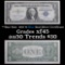 **Star Note  1957 $1 Blue Seal Silver Certificate Grades xf+