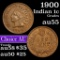 1900 Indian Cent 1c Grades Choice AU