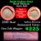 Indian Head Penny 1c Shotgun Roll, 1889 on one end, reverse on the other (fc)