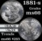 1881-s Morgan Dollar $1 Grades GEM+ Unc (fc)