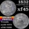 1832 Double profile Capped Bust Half Dollar 50c Grades xf+ (fc)