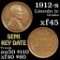 1912-s Lincoln Cent 1c Grades xf+