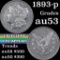 1893-p Morgan Dollar $1 Grades Select AU