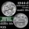 1944-d Jefferson Nickel 5c Grades GEM 5fs