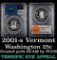 PCGS 2001-s Vermont Washington Quarter 25c Graded pr69 DCAM by PCGS