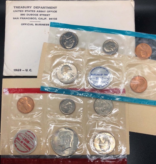 1969 United States Mint Set in Original Government Packaging