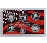 2002 United States Mint Proof Silver Quarters 5 pc set