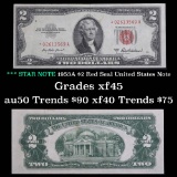 *** STAR NOTE 1953A $2 Red Seal United States Note Grades xf+