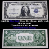 1935D $1 Blue Seal Silver Certificate, Wide back Grades Choice AU/BU Slider