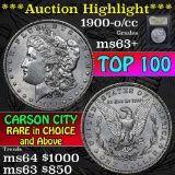 ***Auction Highlight*** 1900-o/cc Top 100 Morgan Dollar $1 Graded Select+ Unc by USCG (fc)