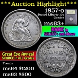 ***Auction Highlight*** 1857-o Seated Liberty Dime 10c Graded Select+ Unc by USCG (fc)