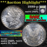 ***Auction Highlight*** 1889-p Morgan Dollar $1 Graded Choice Unc DMPL by USCG (fc)