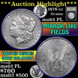 ***Auction Highlight*** 1878-cc Morgan Dollar $1 Graded Select Unc PL by USCG (fc)