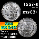 1887-s Morgan Dollar $1 Grades Select+ Unc