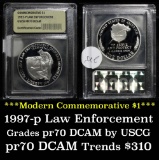 1997-P Law Officers Modern Commem Dollar $1 Graded GEM++ Proof Deep Cameo by USCG