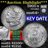 ***Auction Highlight*** 1901-s Morgan Dollar $1 Graded Choice+ Unc by USCG (fc)