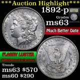 ***Auction Highlight*** 1892-p Morgan Dollar $1 Graded Select Unc by USCG (fc)