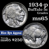 1934-p Buffalo Nickel 5c Grades GEM Unc (fc)