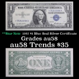 **Star Note  1957 $1 Blue Seal Silver Certificate Grades Choice AU/BU Slider