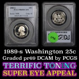 PCGS 1989-s Washington Quarter 25c Graded pr69 DCAM by PCGS