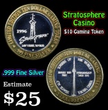 Stratosphere Casino .999 Fine Silver Gaming Token