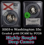 PCGS 2003-s Alabama Washington Quarter 25c Graded pr69 DCAM by PCGS