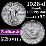 1926-d Standing Liberty Quarter 25c Grades AU, Almost Unc