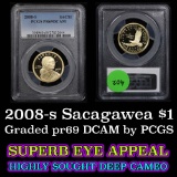 PCGS 2008-s Sacagawea Dollar 1 Graded pr69 DCAM by PCGS