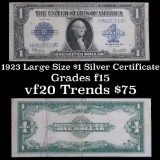1923 Large Size $1 Silver Certificate Grades f+