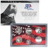 2007 United States Quarters Silver Proof Set - 5 pc set