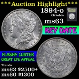 ***Auction Highlight*** 1894-o Morgan Dollar $1 Graded Select Unc By USCG (fc)