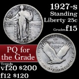 1927-s Standing Liberty Quarter 25c Grades f+
