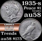 1935-s Peace Dollar $1 Grades Choice AU/BU Slider