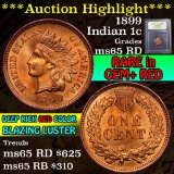 ***Auction Highlight*** 1899 Indian Cent 1c Graded GEM Unc RD by USCG (fc)
