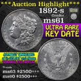 ***Auction Highlight*** 1892-s Morgan Dollar $1 Graded BU+ By USCG (fc)