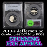 PCGS 2010-s  Jefferson Nickel 5c Graded pr69 DCAM by PCGS
