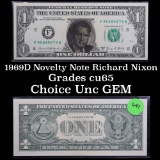 1969D Novelty Note Richard Nixon Grades Gem CU
